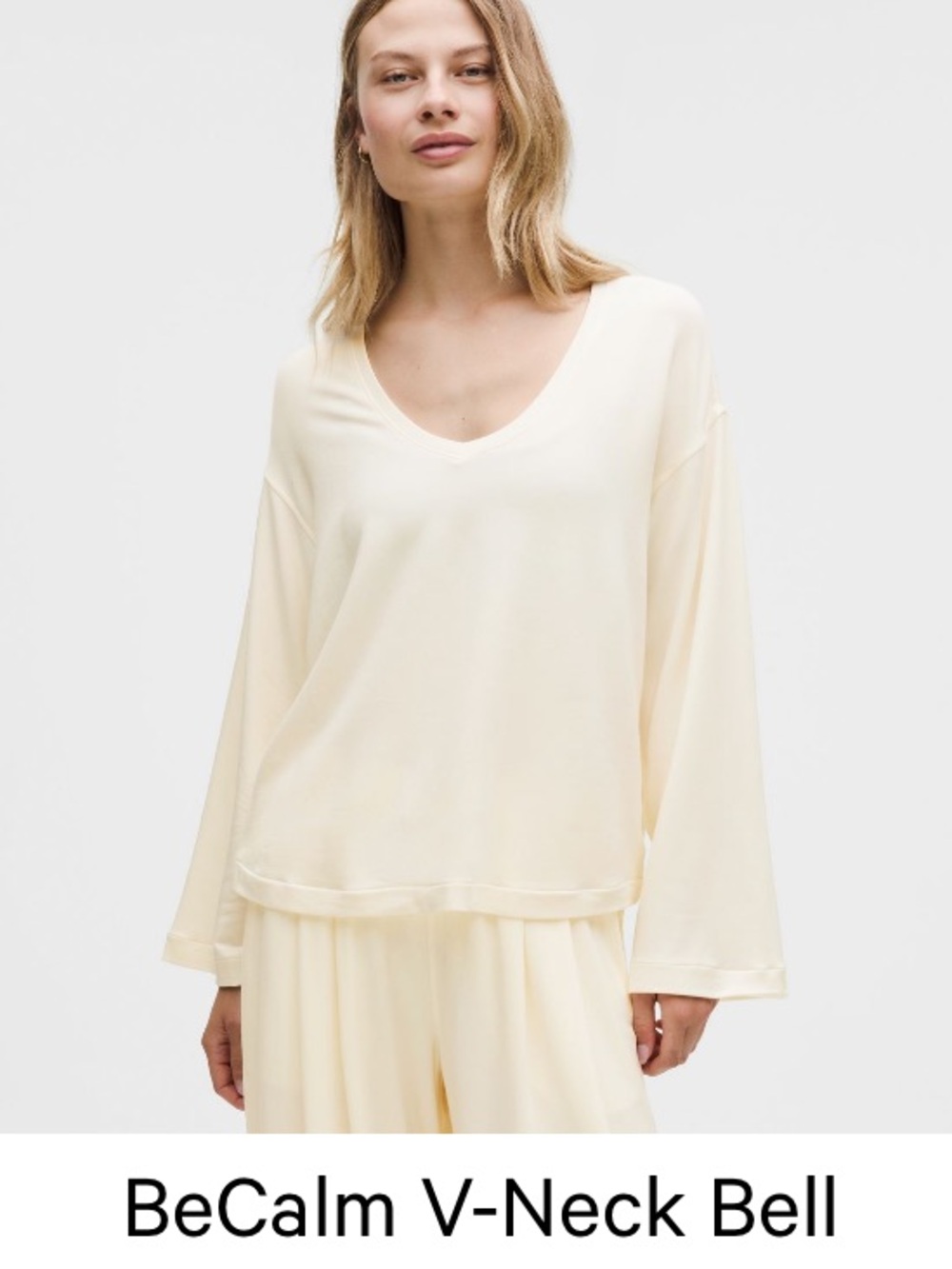 NWT Lululemon Be Calm V Neck Bell Sleeve long | Size: Small
